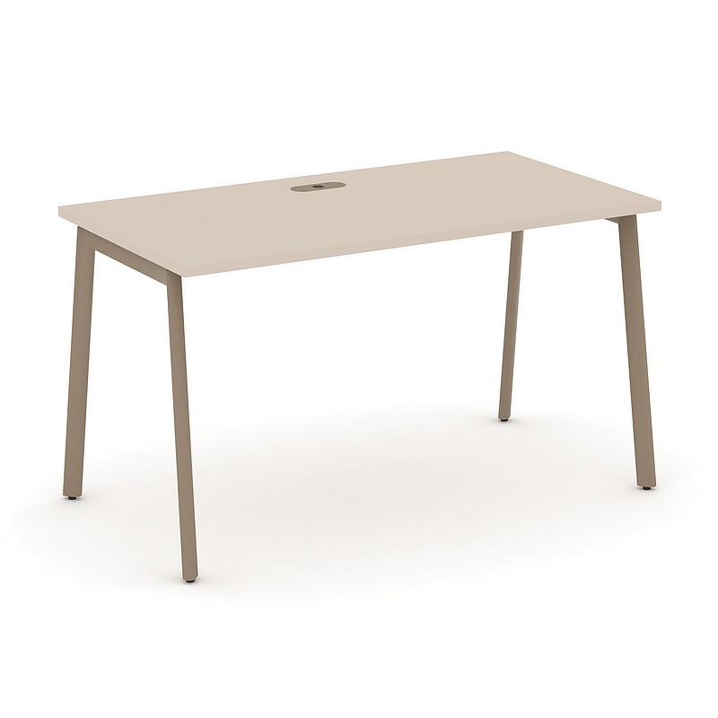 Мебель для персонала ESTETICA ES.SP-3-LP Стол рабочий с лючком на плоскоовальной трубе