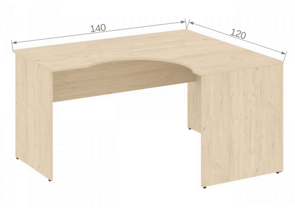 Мебель для персонала NOVA S В.СА-3 Пр Стол криволинейный правый
