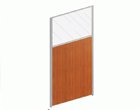 Перегородки для офиса РЕГИОН Перегородка  ДСП+стекло 1000х1600