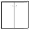 СТ-8.6 Дверь МДФ к широким стеллажам (2 шт)