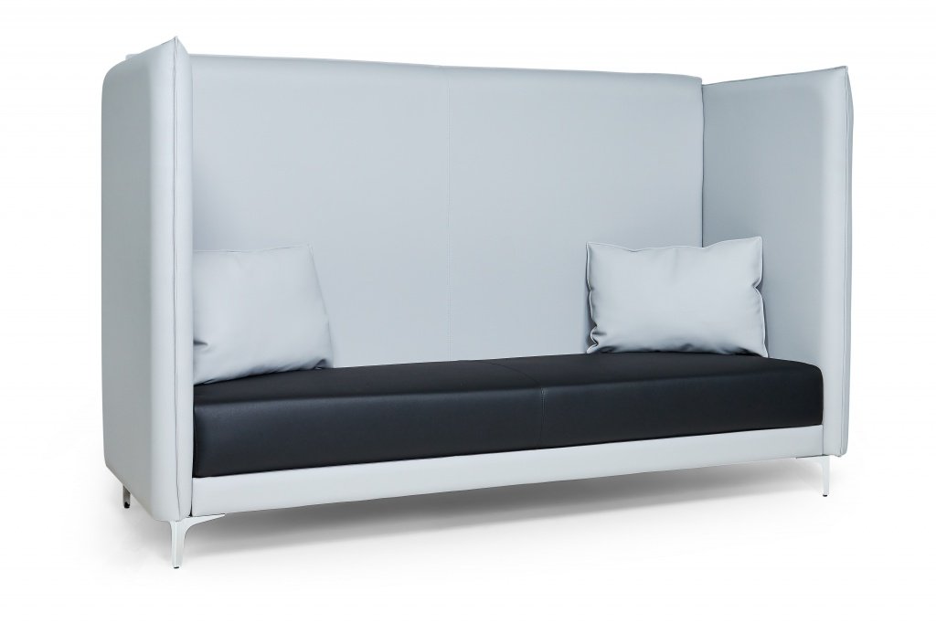 Офисный диван без подлокотников Графит - вид 12