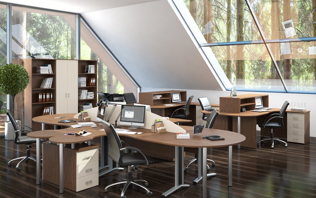 Угловая мебель для персонала Монолит - вид 4