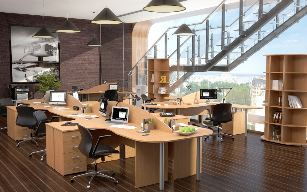 Угловая мебель для персонала Монолит - вид 2